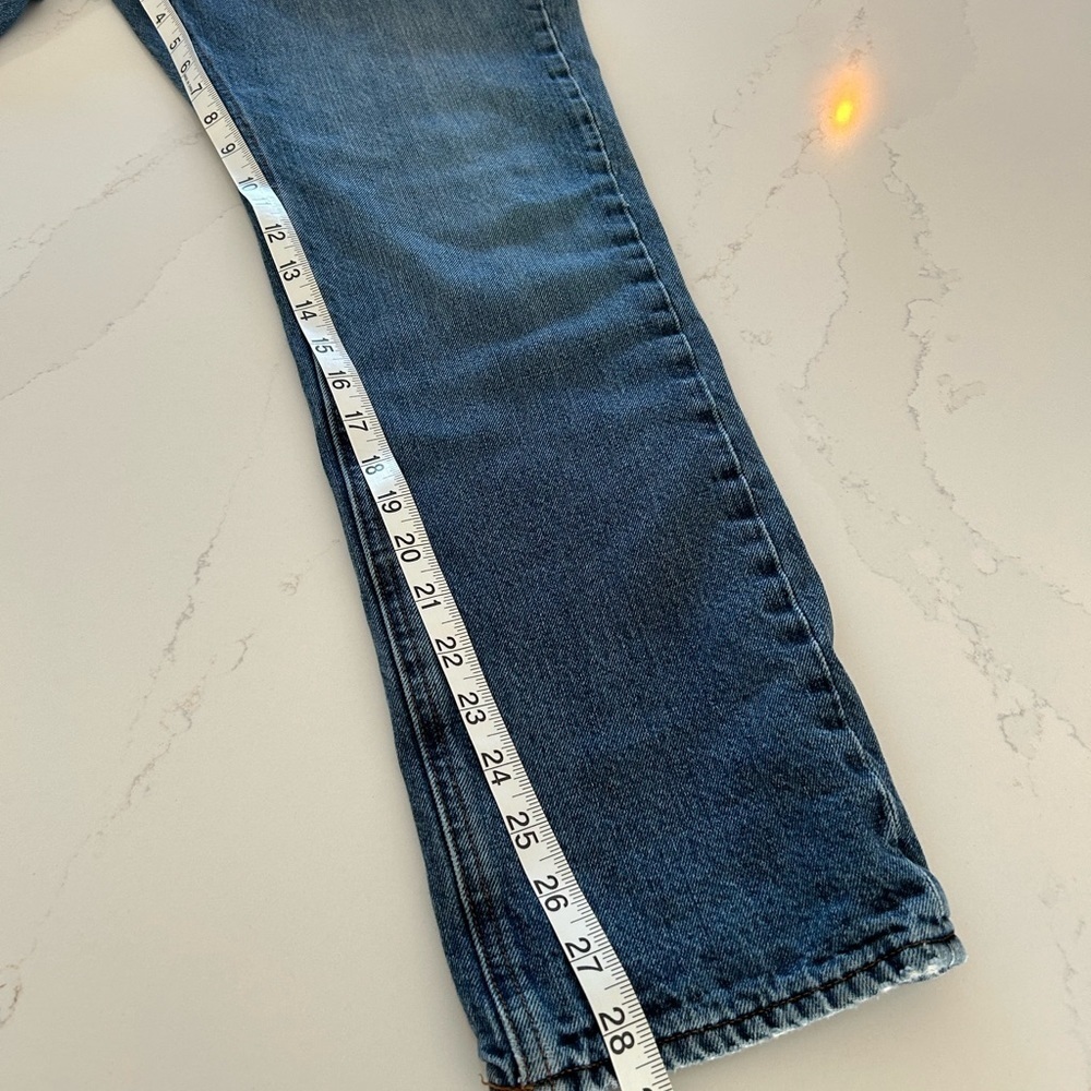 J Crew The Sutton Flannel Cotton Lined Blue Denim Medium Wash Jeans Mens 30X30 - Picture 5 of 6